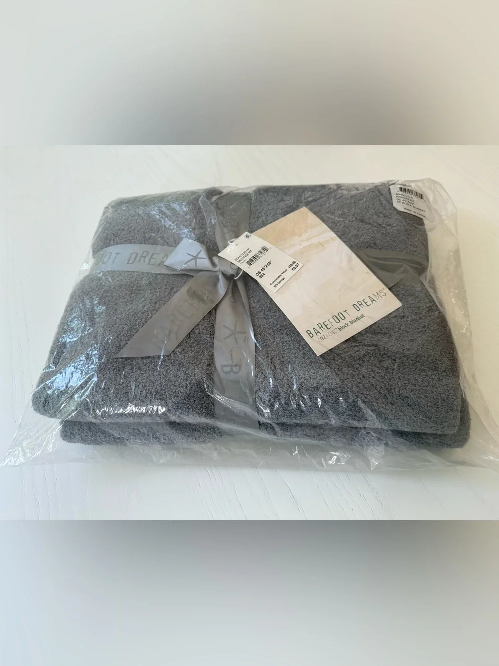 Blanket 45” x 60” Moonbeam Grey BDHCC23141 NEW